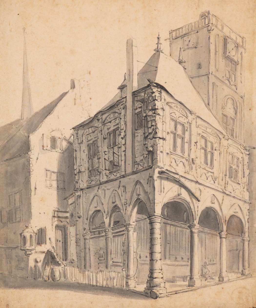 Rettssalen i Amsterdams gamle rådhus av Willem Schellinks