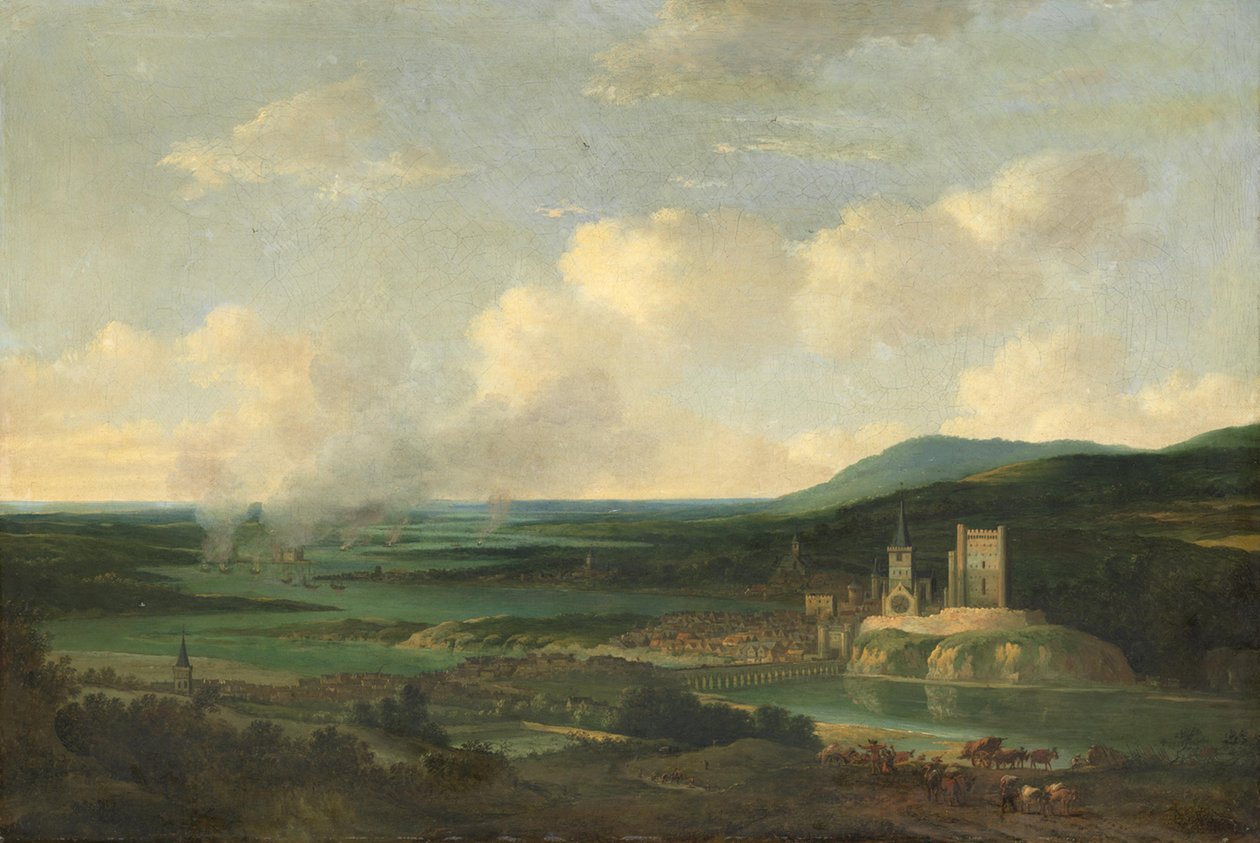 Brenningen av den engelske flåten på Medway (juni 1667) av Willem Schellinks