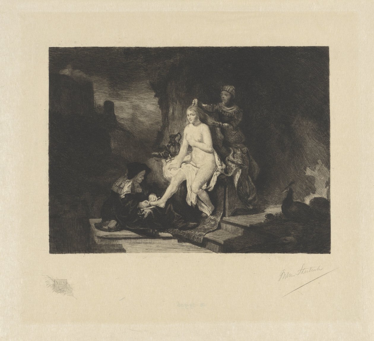 Toalett i Batseba av Willem Steelink (II) (signed by artist)