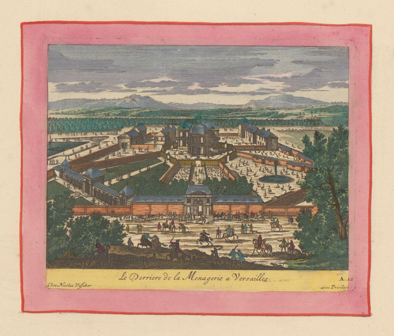 Rückseite der Menagerie von Versailles av Willem Swidde