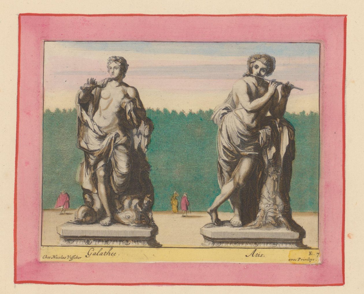 Statuen von Galatea und Acis av Willem Swidde