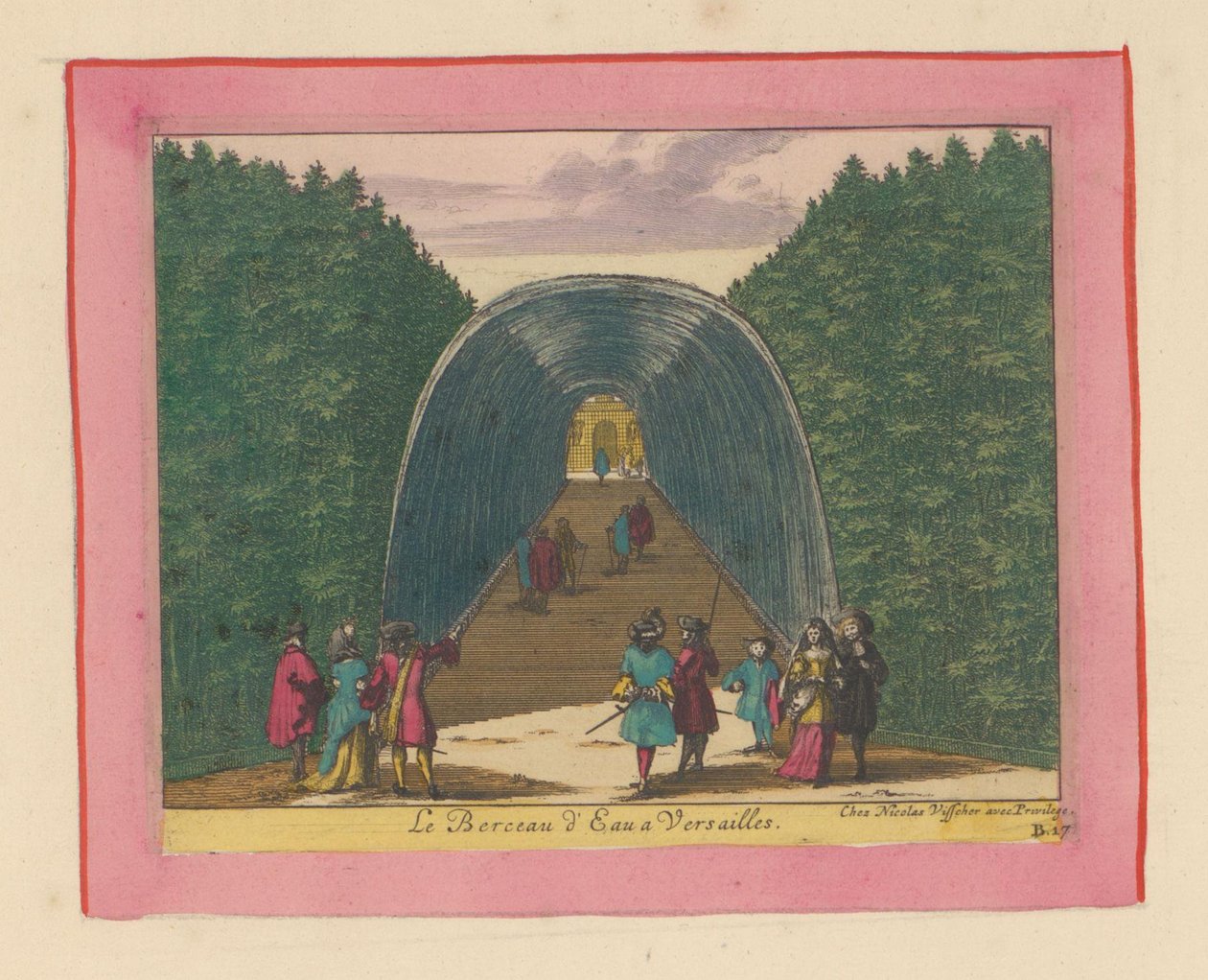 Wasserbecken in den Gärten von Versailles av Willem Swidde