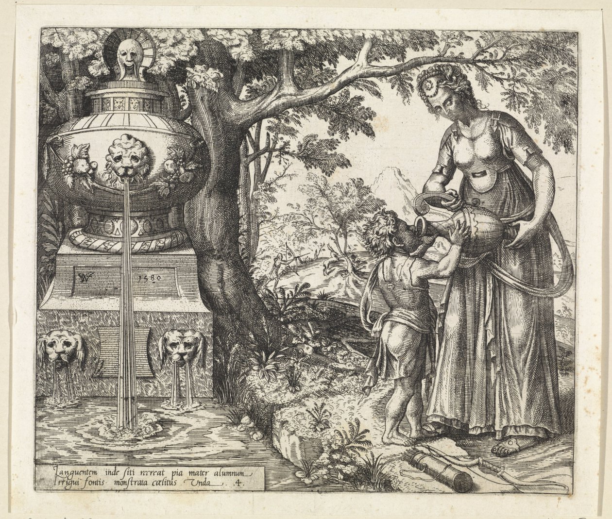 Hagar gir Ishmael en drink Historie om Hagar og Ishmael (serietittel) av Willem Thibaut