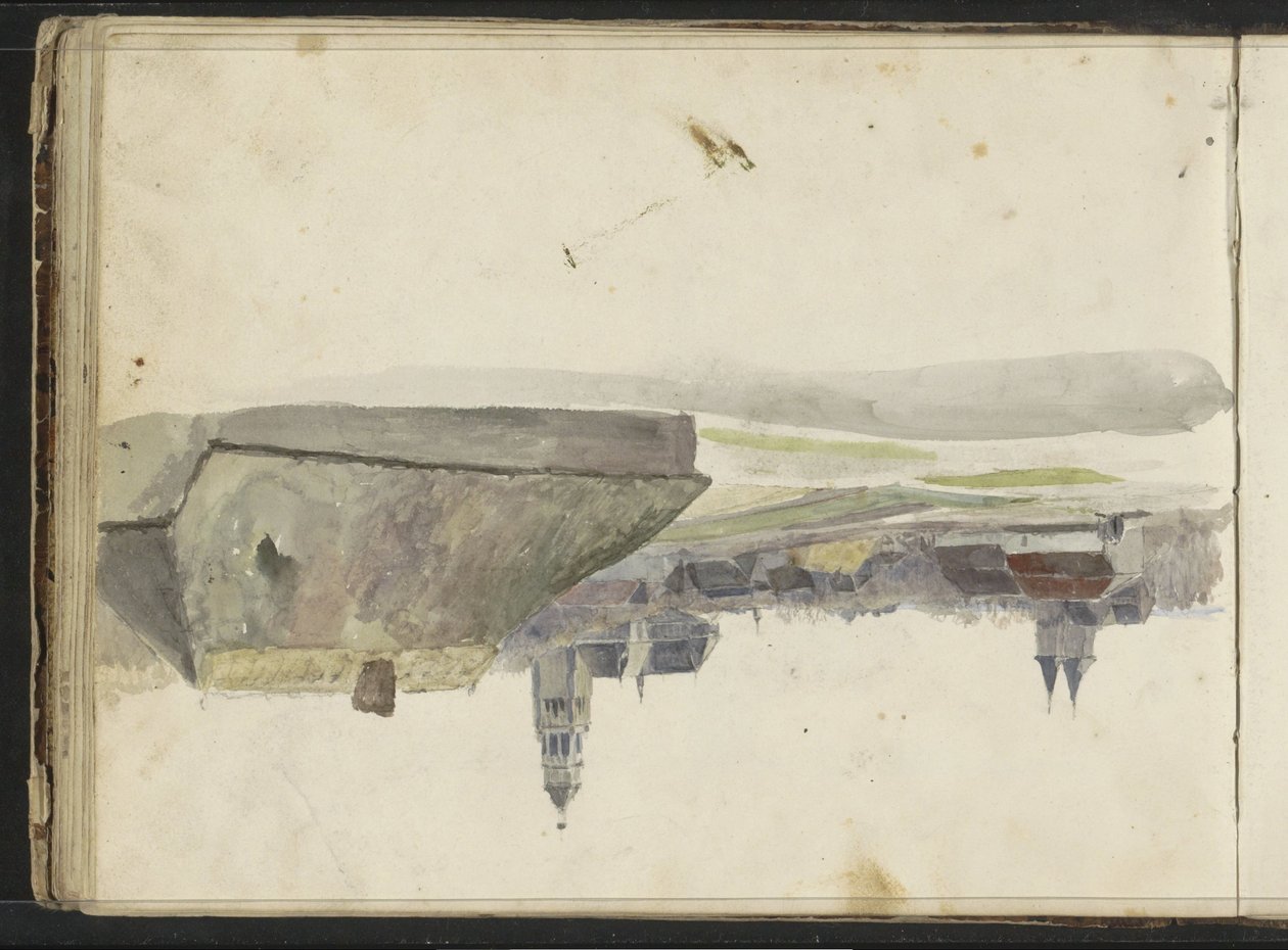 Utsikt over Arnhem med Saint Eusebius-kirken av Willem Troost (II)