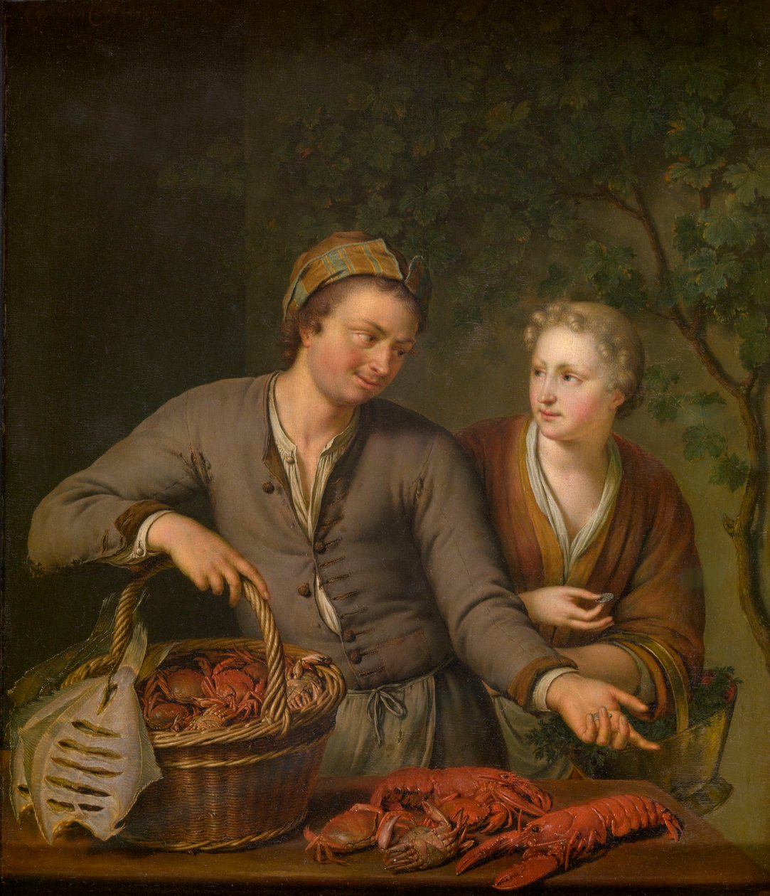 Fiskehandler av Willem Van Mieris