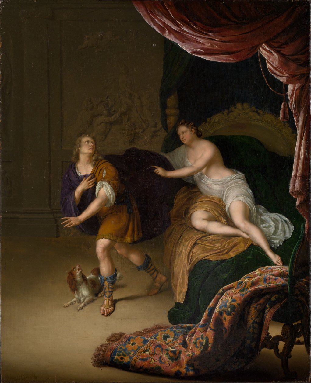 Josef og Potifars kone av Willem Van Mieris