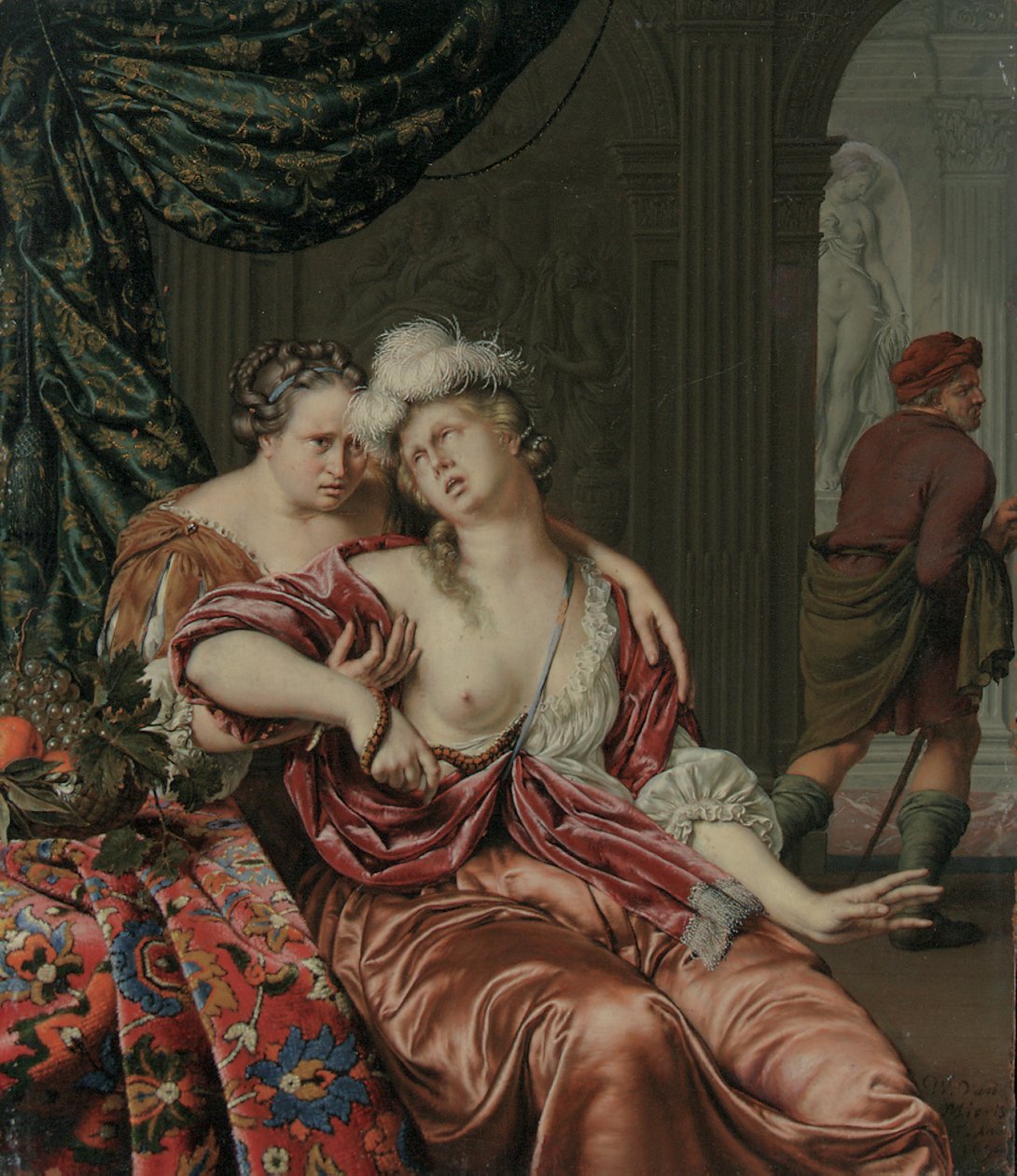 Kleopatras død, 1694 av Willem Van Mieris