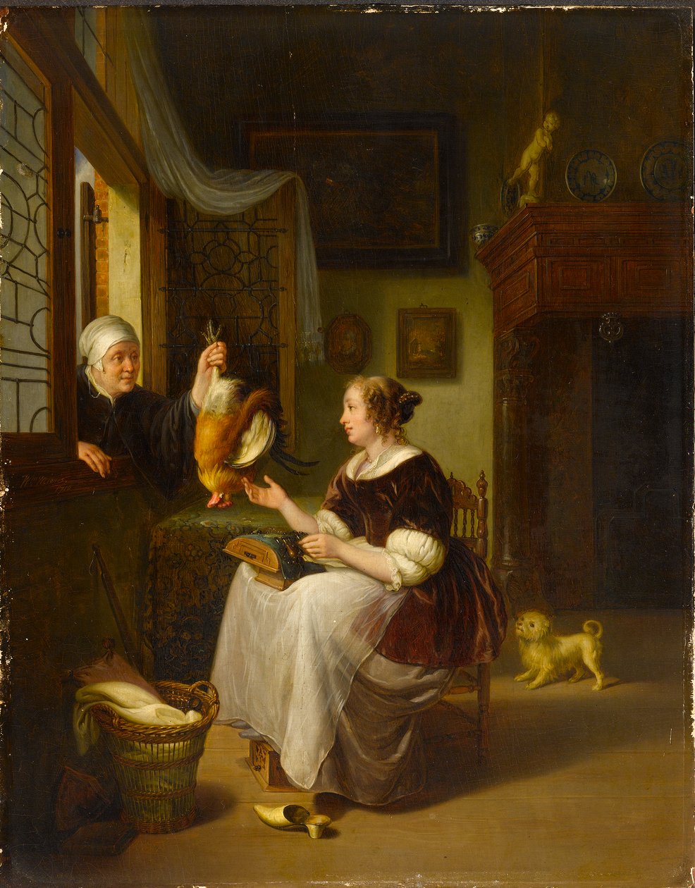 Fjørfeselgeren av Willem Van Mieris