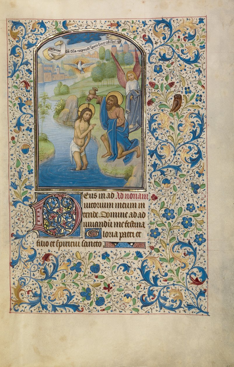Die Taufe Christi av Willem Vrelant