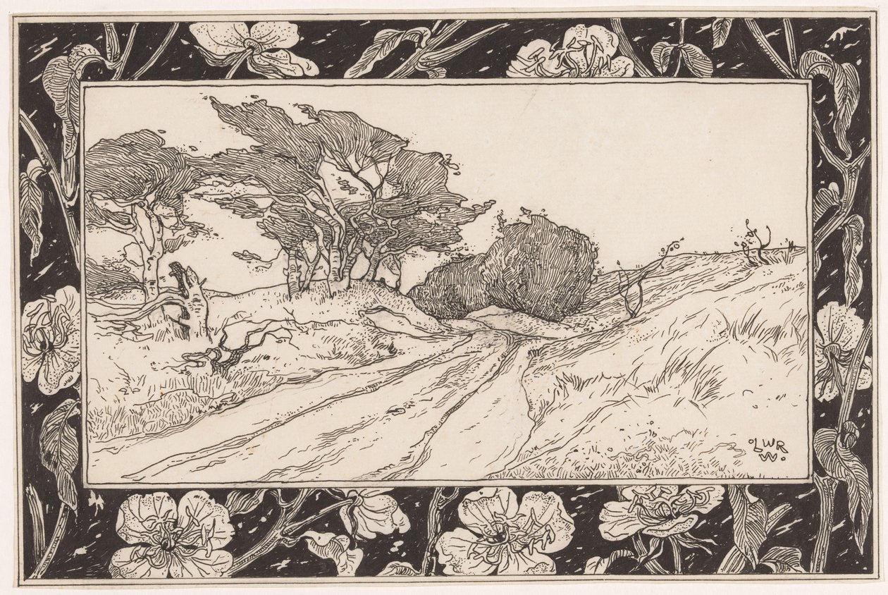 Sanddynelandskap med marramgress av Ludwig Willem Reymert Wenckebach