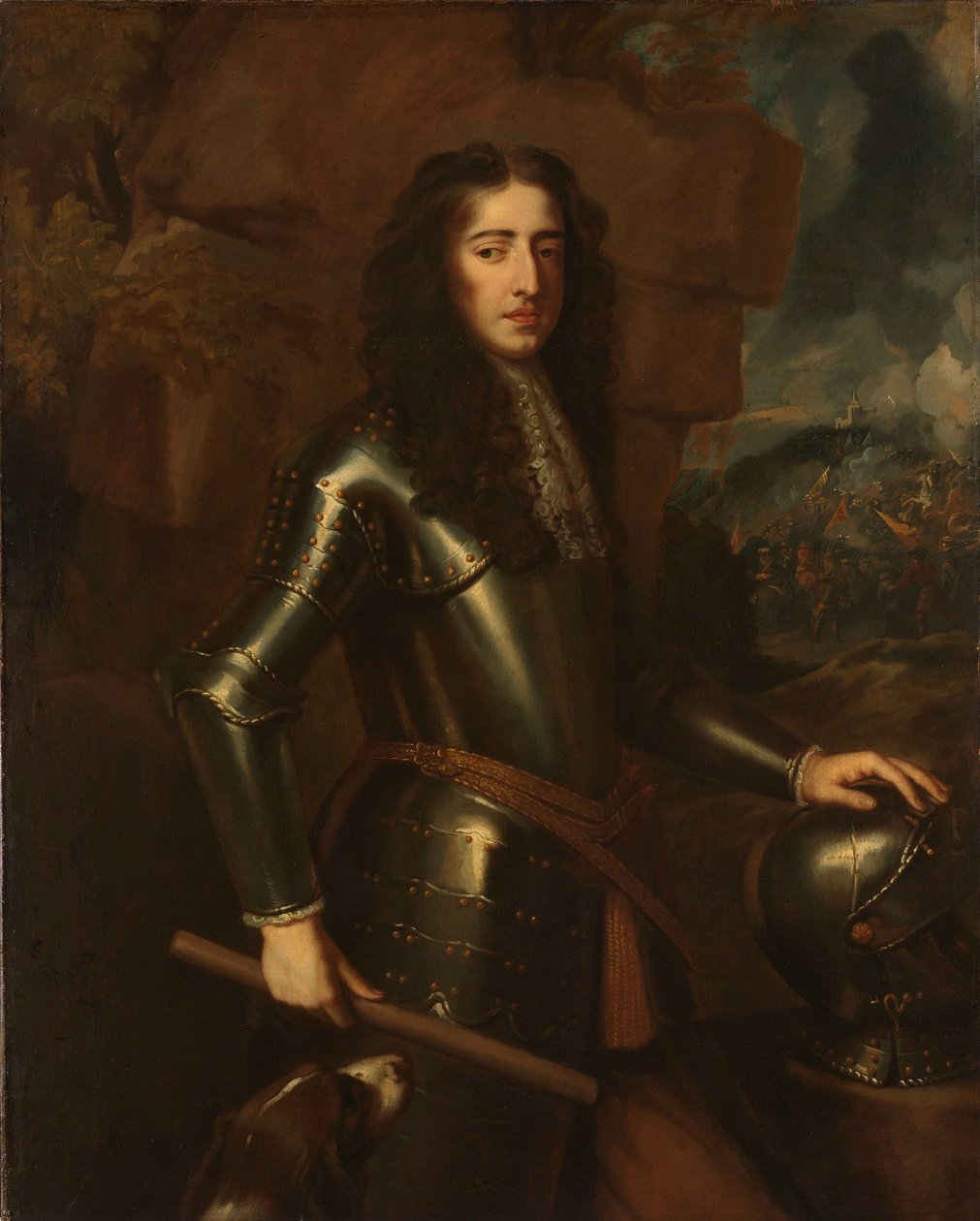 Portrett av Vilhelm III (1650-1702), Prins av Oransje av Willem Wissing (manner of)