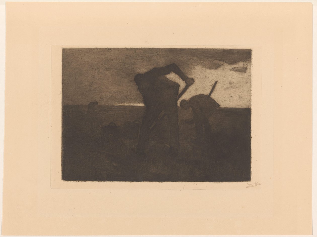 Tre potethøstere av Willem Witsen (signed by artist)