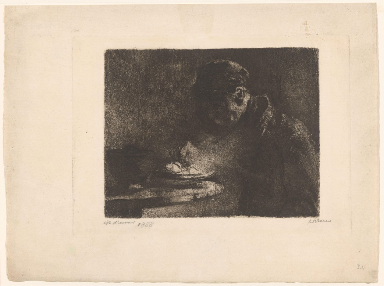 spise mann av Willem Witsen (signed by artist)