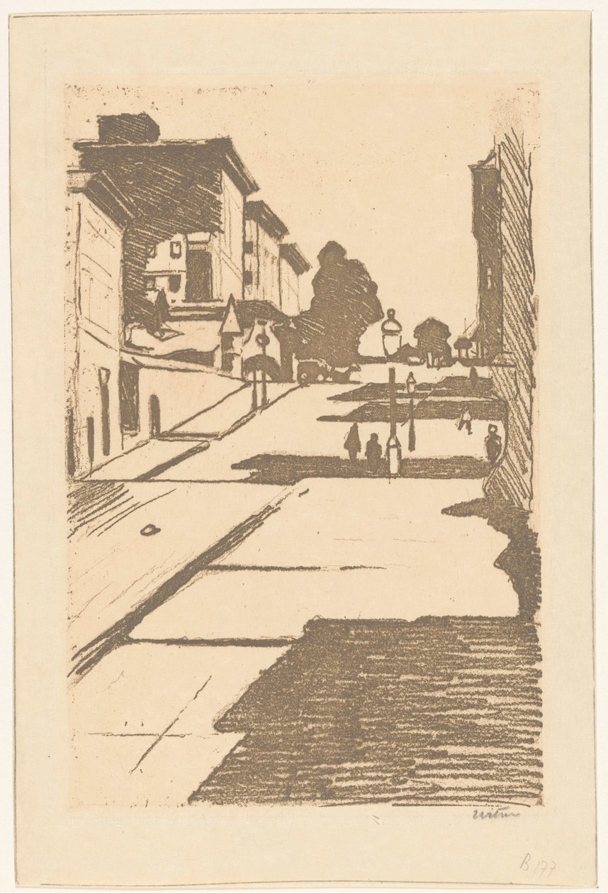 Utsikt over Maison Street og Fairmont Hotel i San Francisco av Willem Witsen (signed by artist)