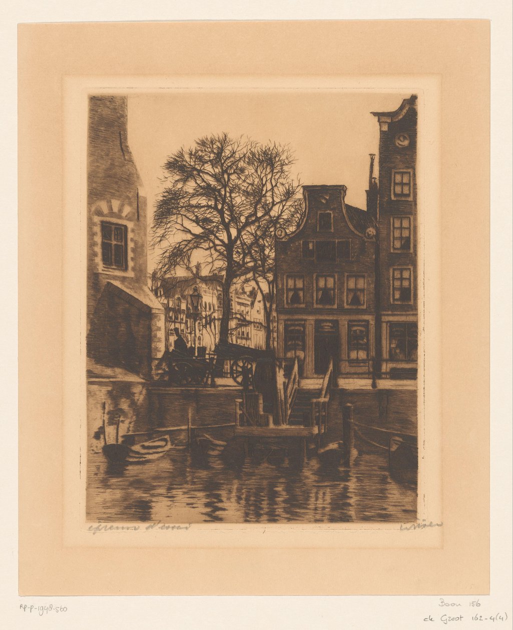 Overtalelse ved Montelbaanstoren i Amsterdam av Willem Witsen (signed by artist)