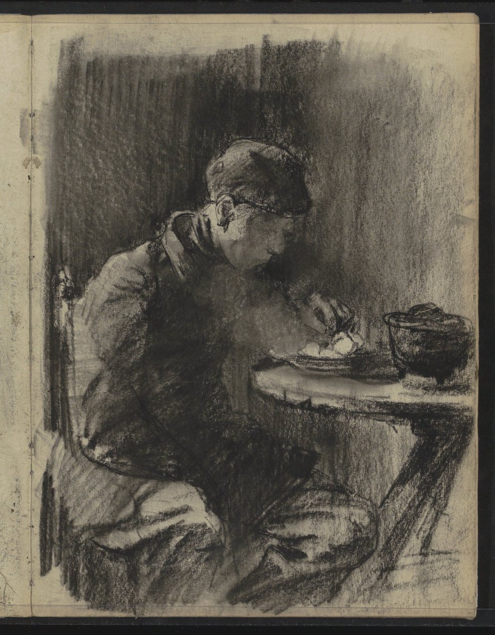 potetspisende gutt av Willem Arnoldus Witsen