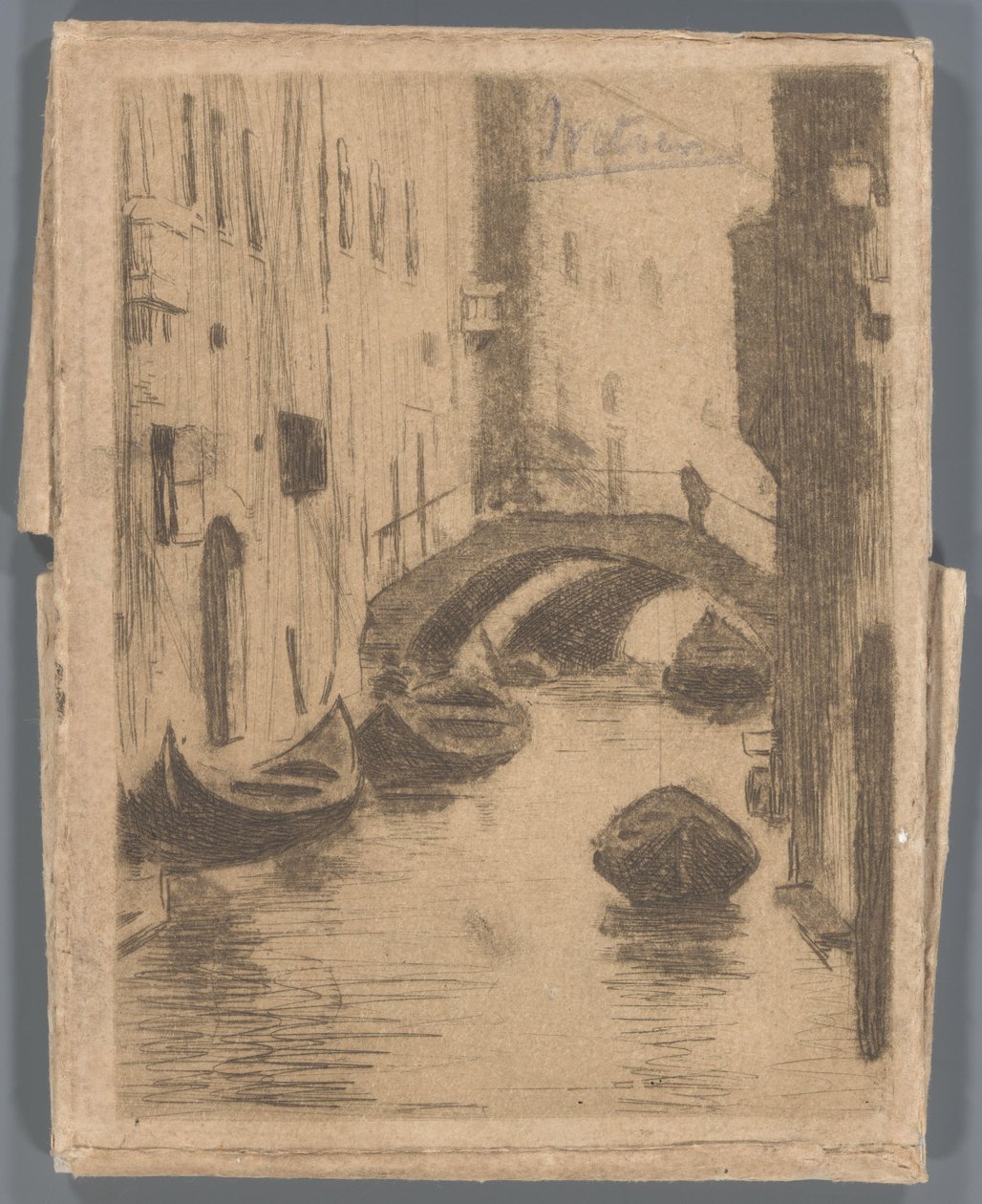 Bro over Rio di San Toma, Venezia av Willem Arnoldus Witsen
