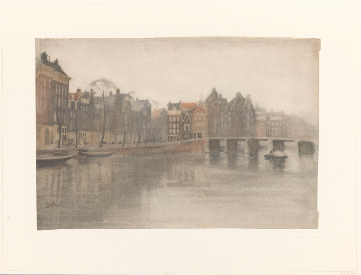 The Old Waal i Amsterdam av Willem Arnoldus Witsen