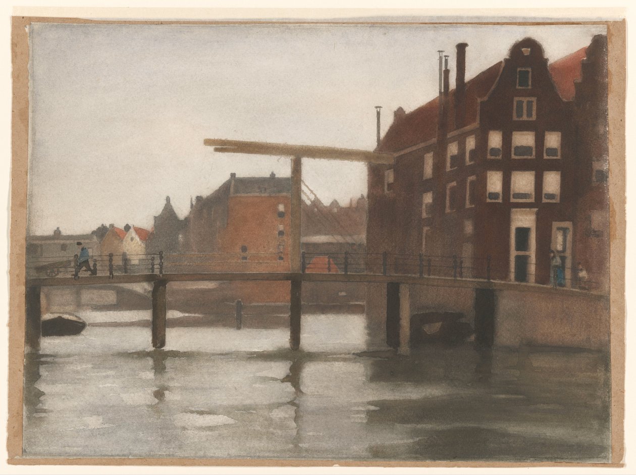 Utsikt over Uilenburg i Amsterdam av Willem Arnoldus Witsen