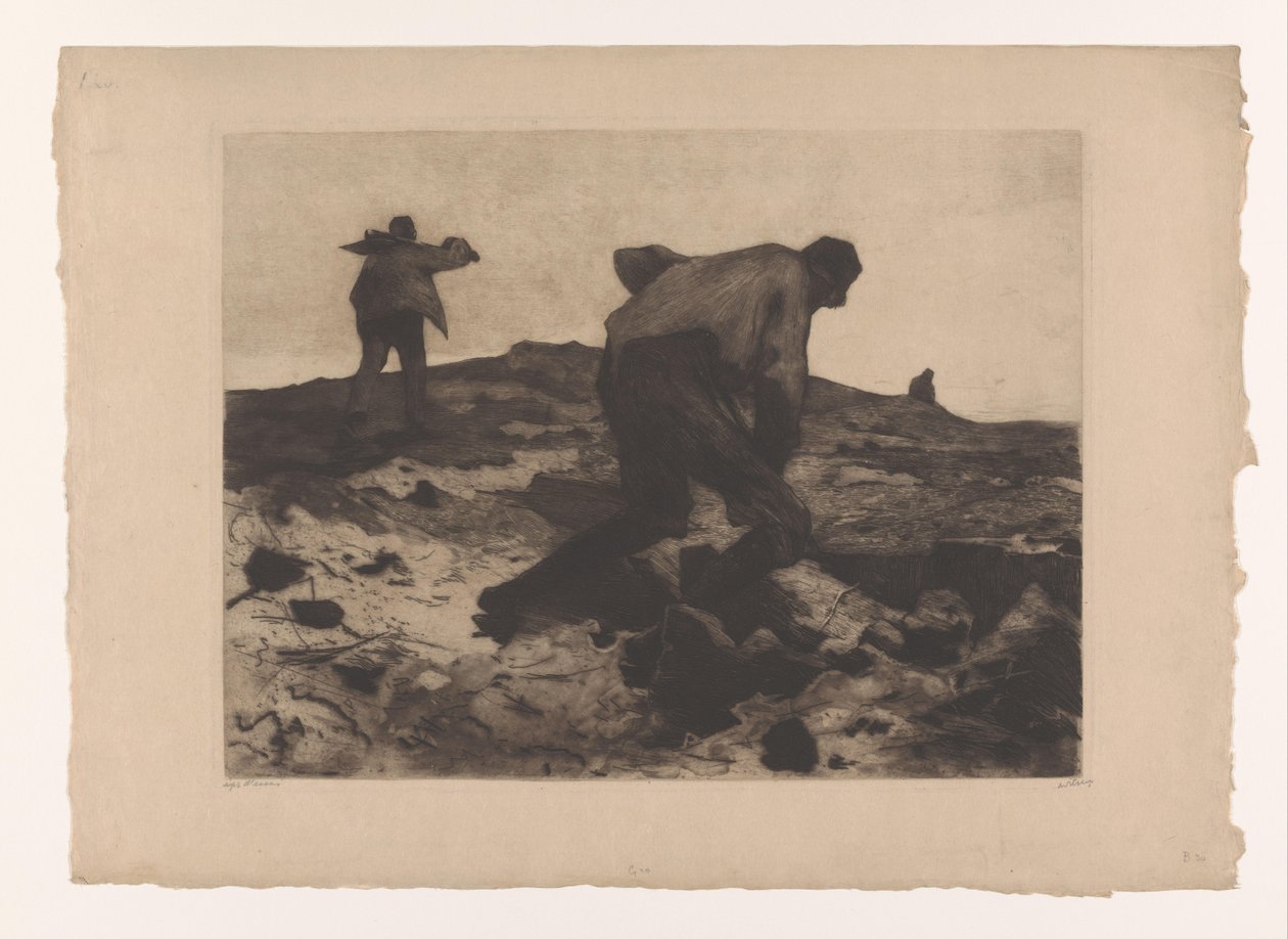 Gårdsarbeidere på heia Piledrivere (original tittel) av Willem Arnoldus Witsen