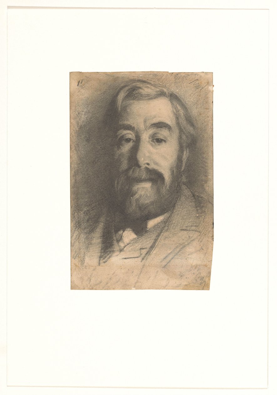 Portrett av maleren Anton Mauve av Willem Arnoldus Witsen