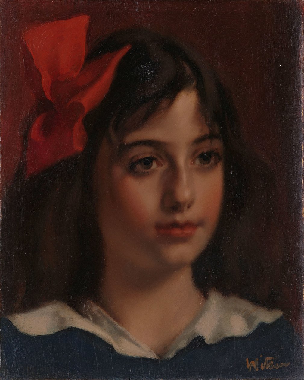 Portrett av en jente av Willem Arnoldus Witsen