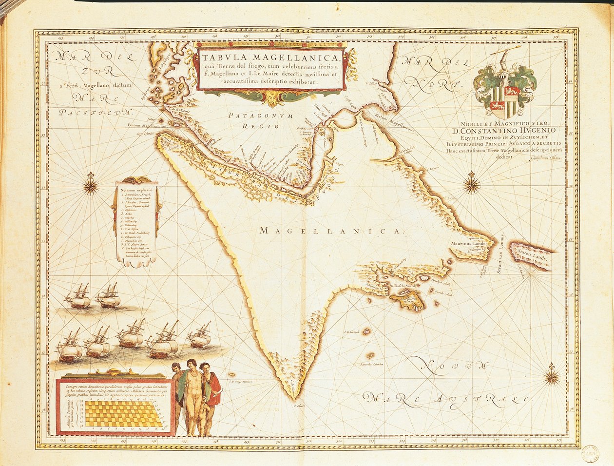 Magellanstredet, fra Theatrum Orbis Terrarum av Willem og Joan Blaeu av Willem and Joan  Blaeu