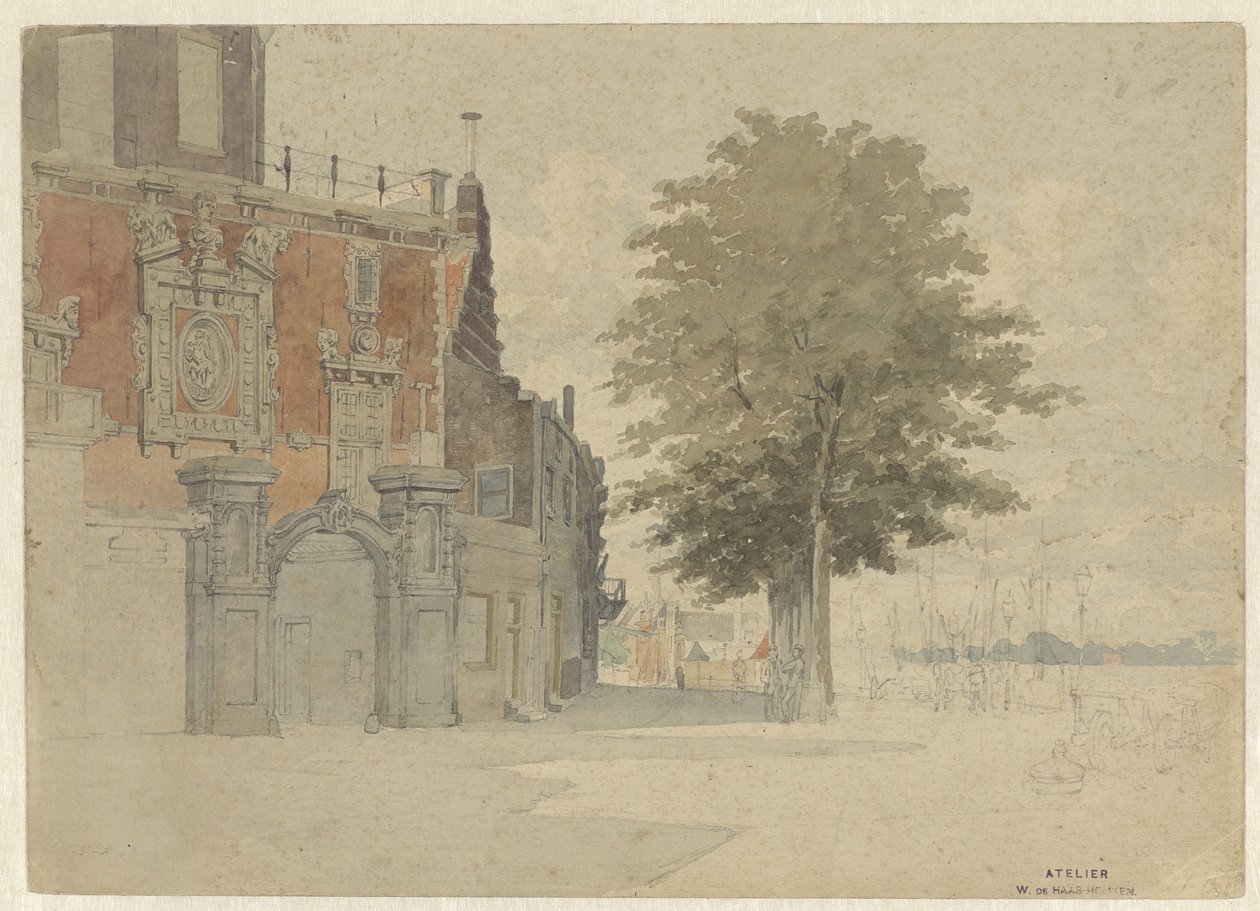 Groothoofdspoort i Dordrecht av Willem de Haas Hemken