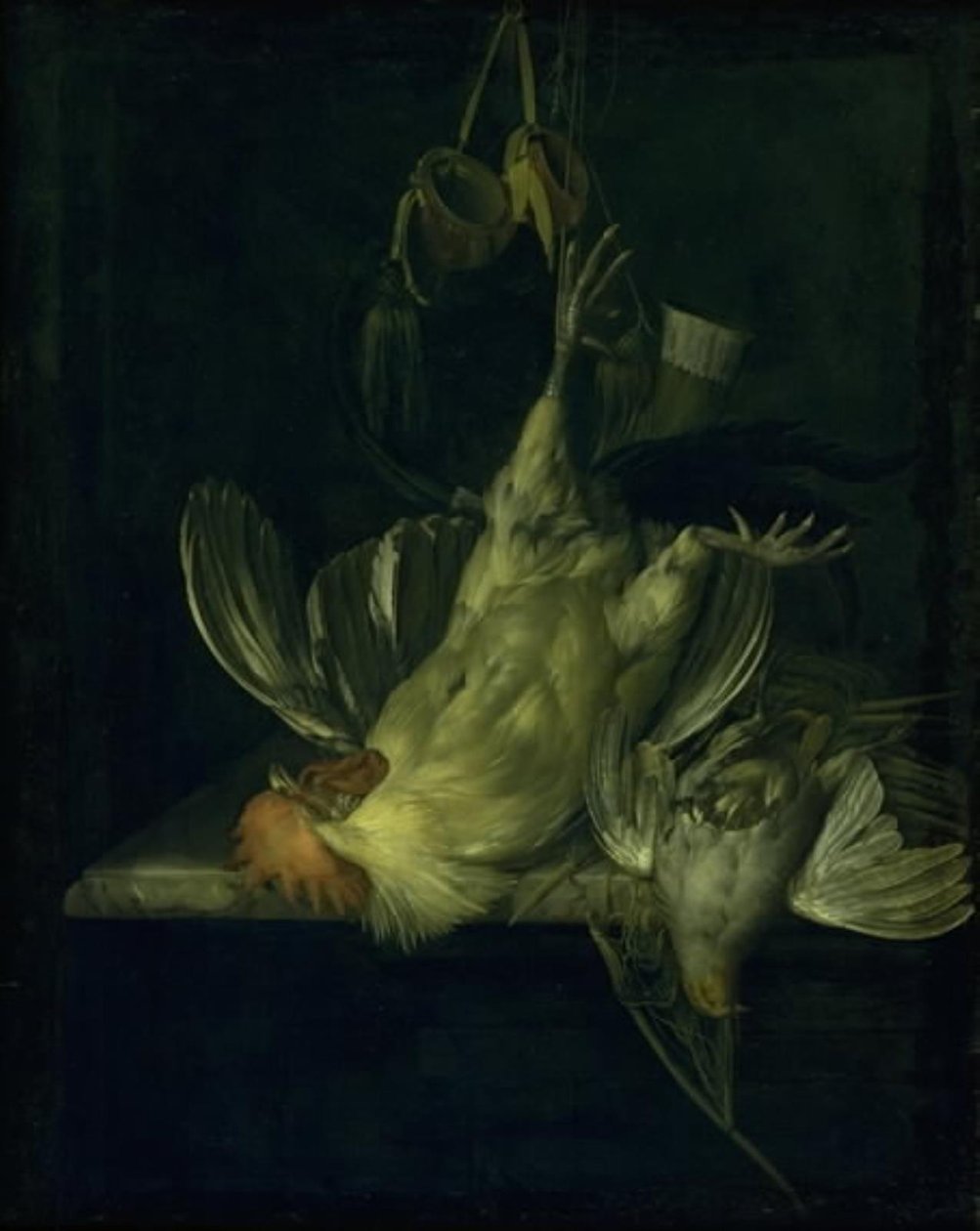 En død hvit hane av Willem van Aelst