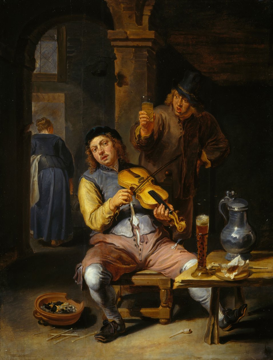 Den blinde spelemannen, 1637-1677. av Willem van Herp