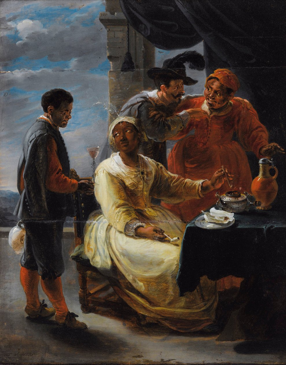 Den smakende tobakken av Willem van Herp the Elder