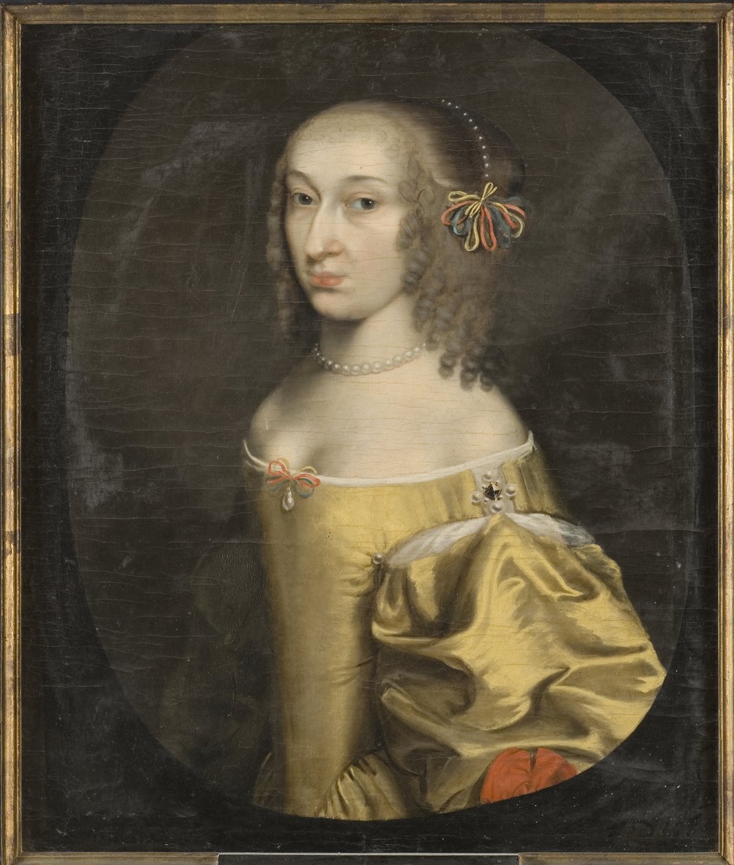 Edwige Sophie de Brandebourg - Portrett av markgrevinen Hedwig Sophie av Brandenburg (1623-1683), av Honthorst, Willem van (1594-1666). Olje på lerret av Willem van Honthorst