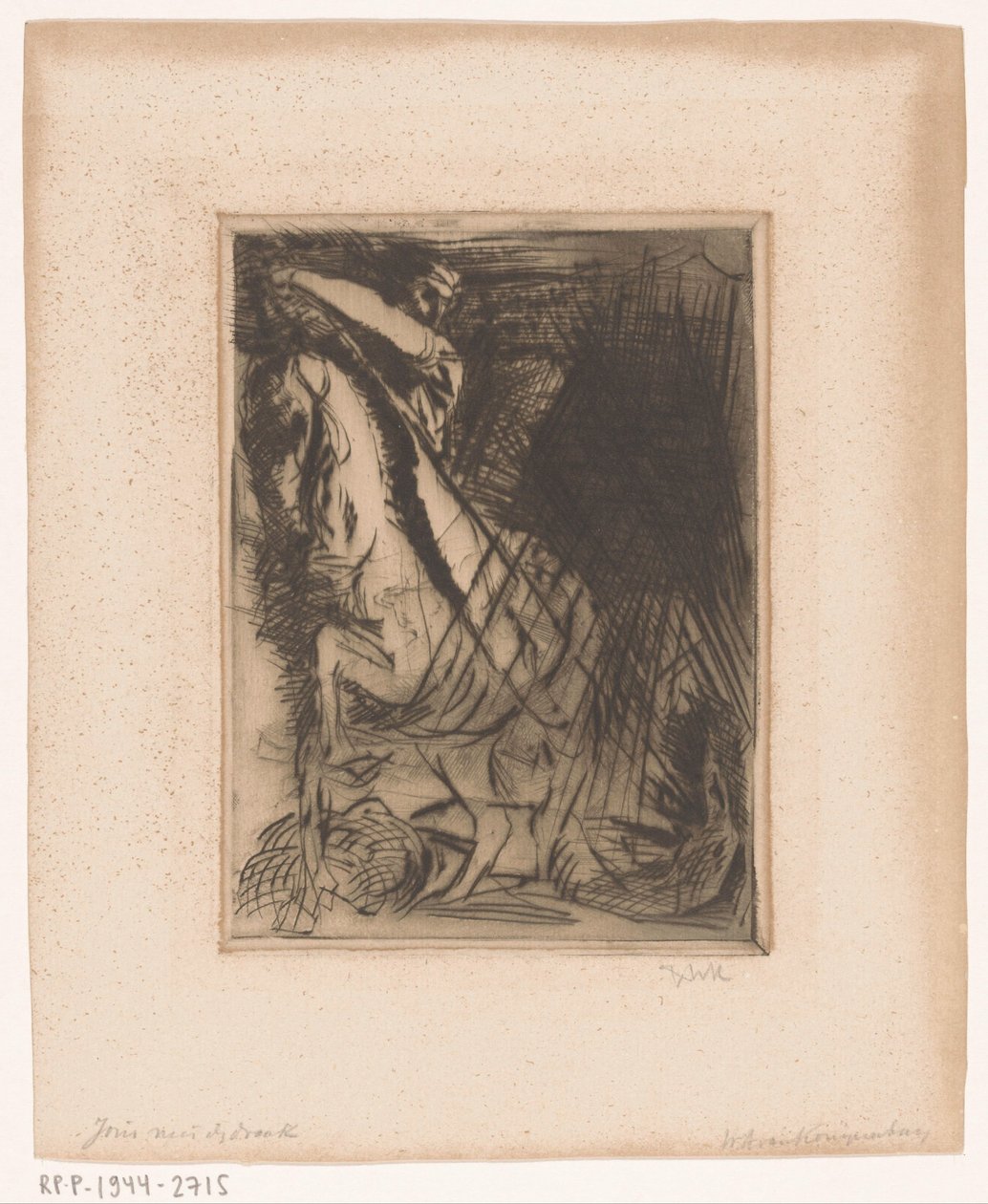 Saint George og dragen av Willem van Konijnenburg (signed by artist)