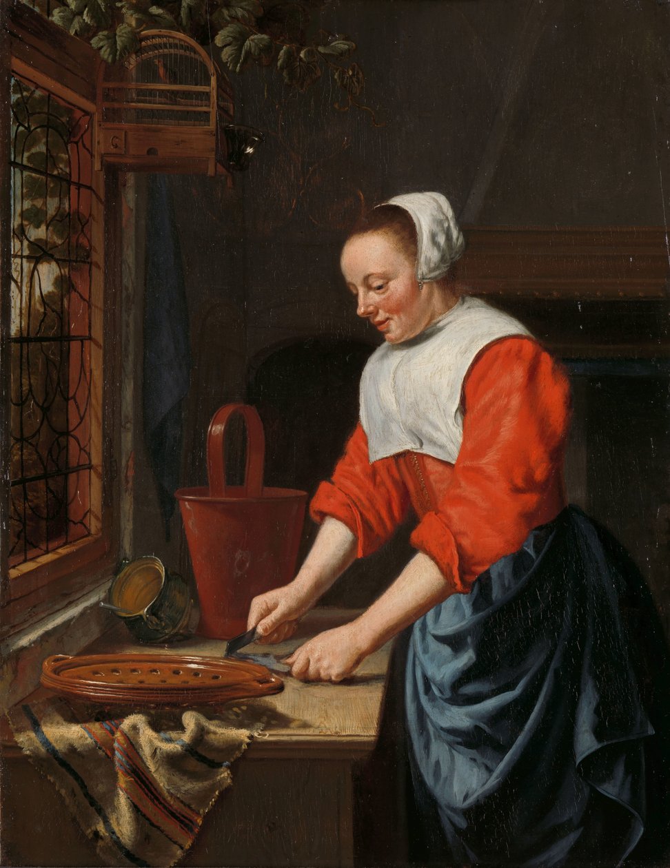 Tjenestejenta av Willem van Odekercken (attributed to)
