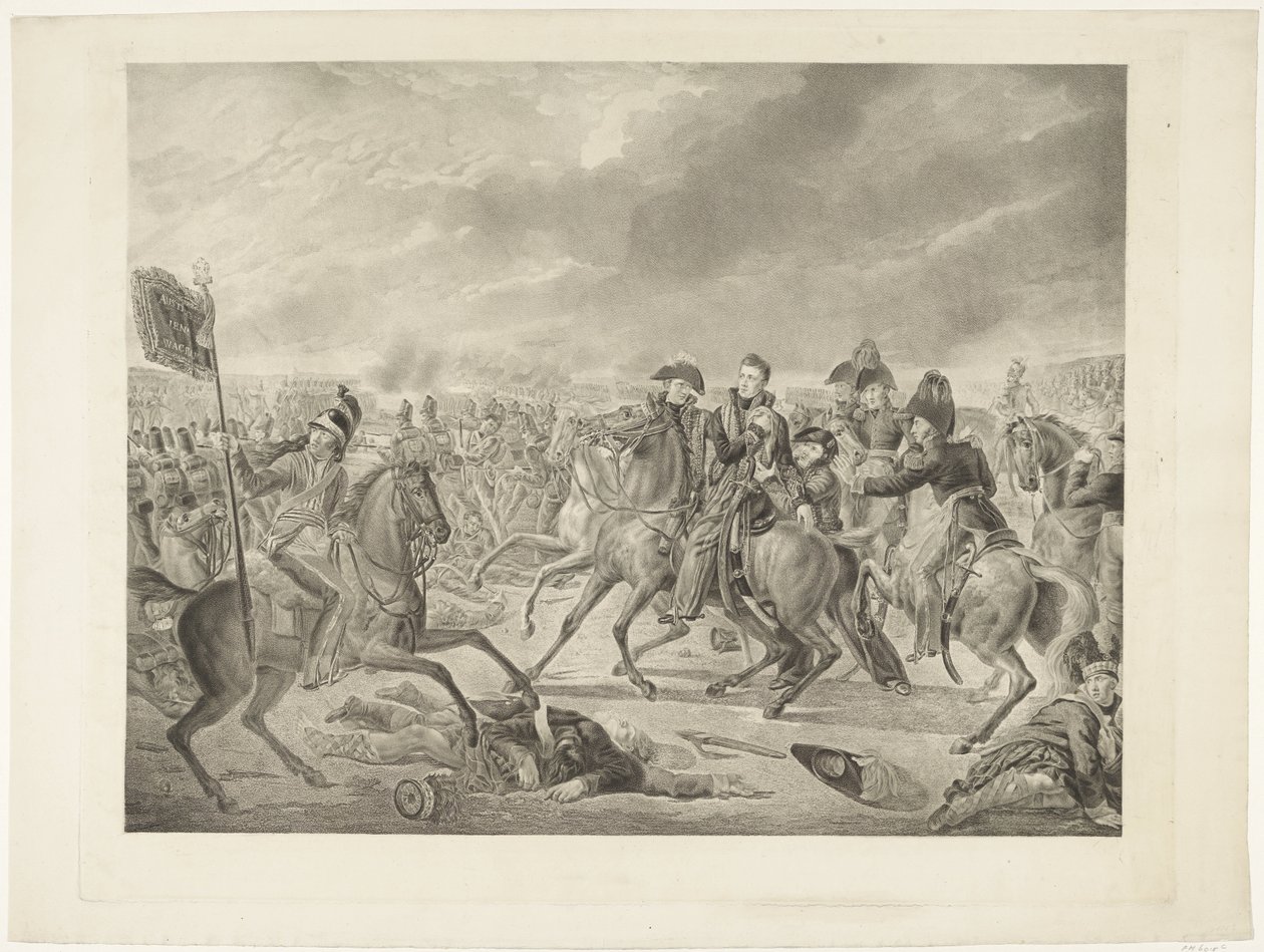 Prince of Orange i slaget ved Waterloo, 1815 av Willem van Senus