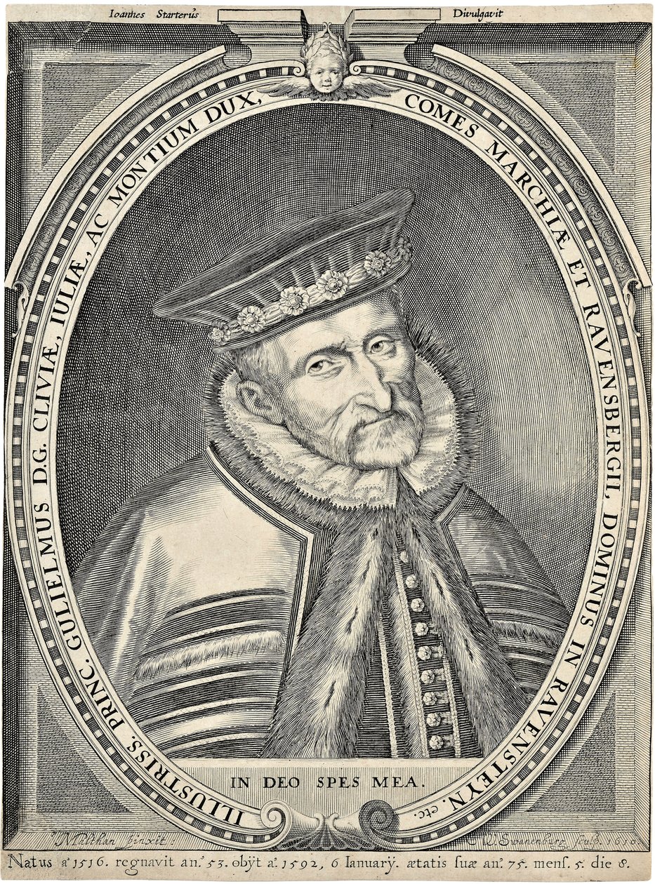 Portrett av hertug Vilhelm av Jülich-Cleves-Berg 1516-1592, 1610 av Willem van Swanenburgh
