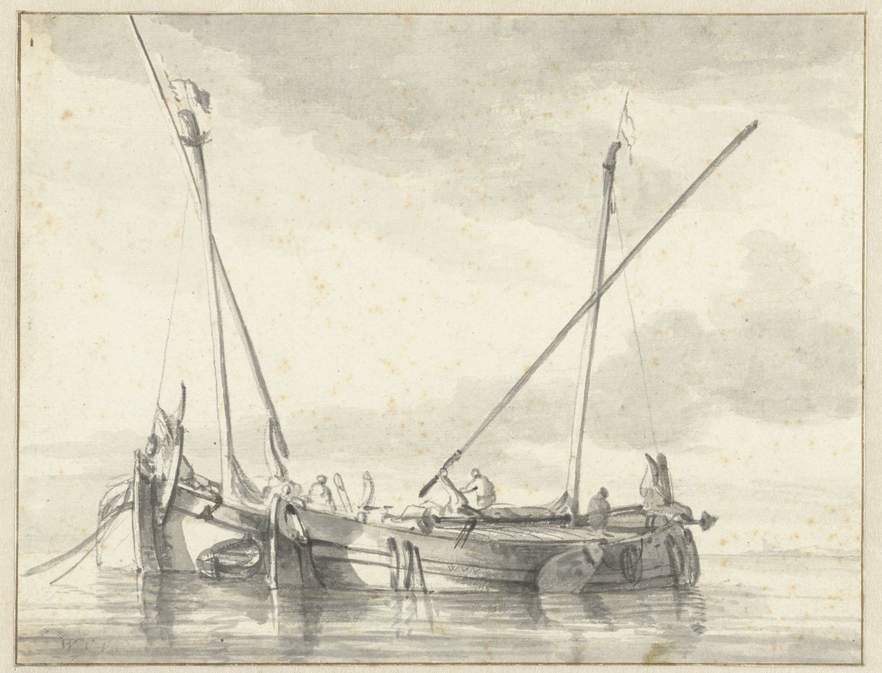 To små fartøy av Willem van de Velde (II)