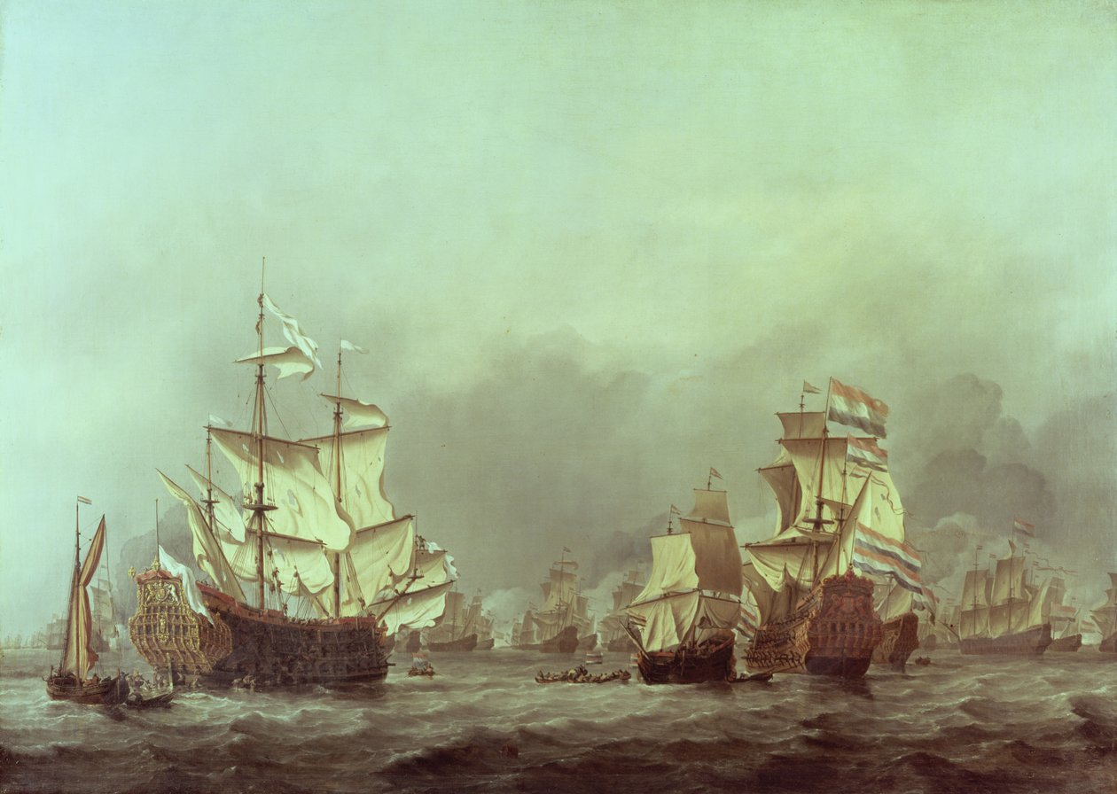The Surrender of the Royal Prince, 3. juni, 1666 av Willem van de Velde