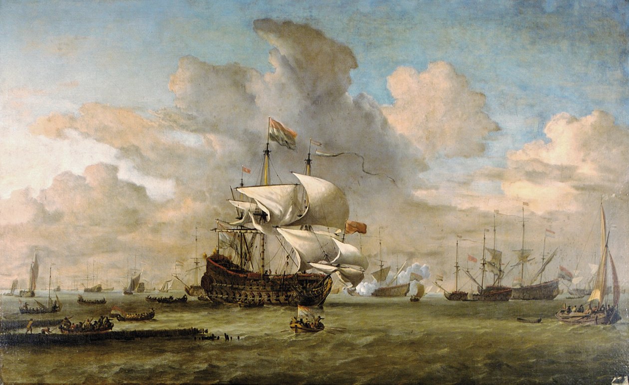 Nederland, 1692 av Willem van de Velde the Younger