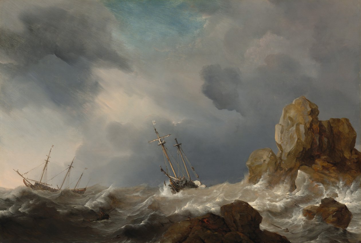 Sendes i kuling av Willem van de Velde the Younger