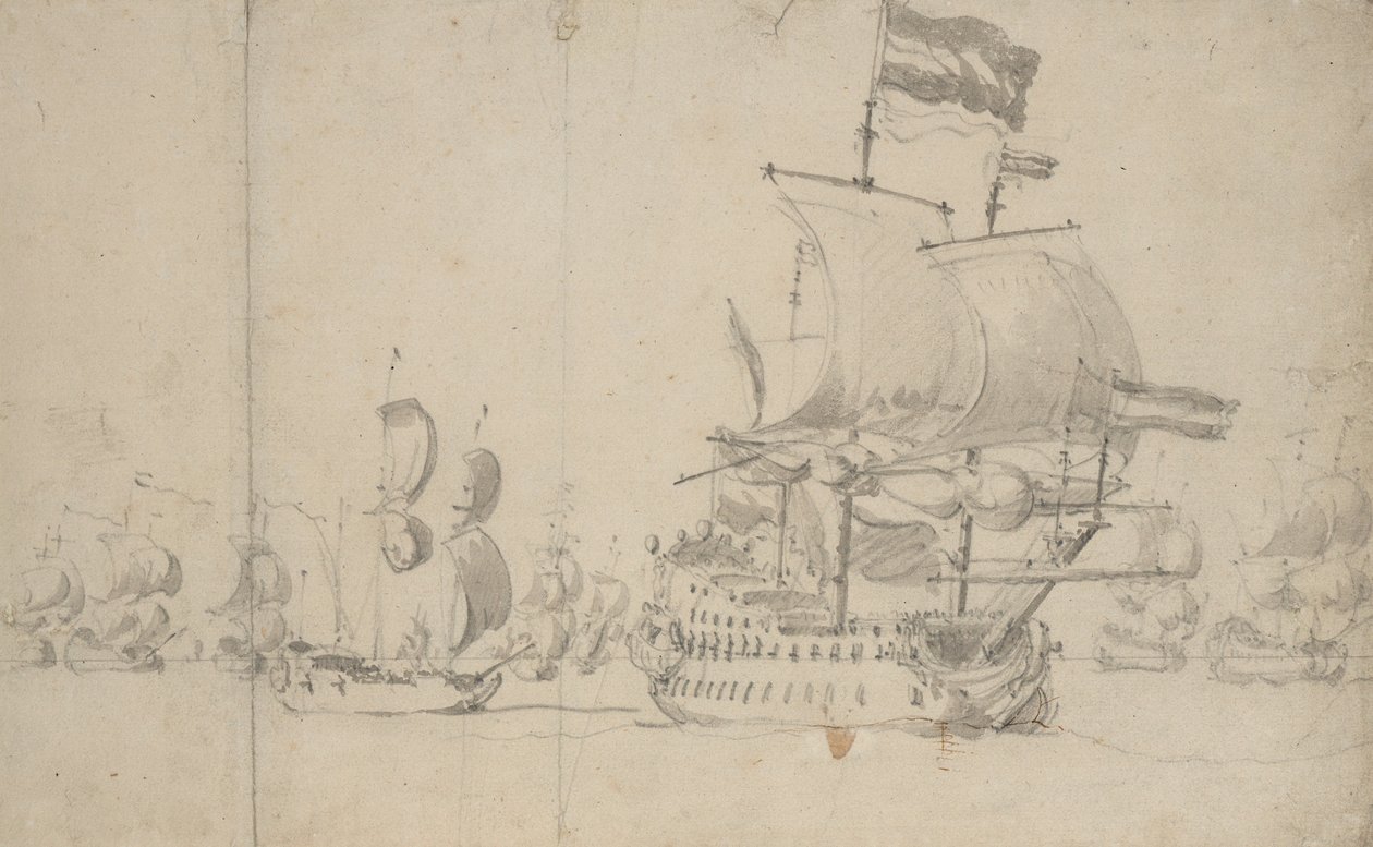  av Willem van de the Elder Velde