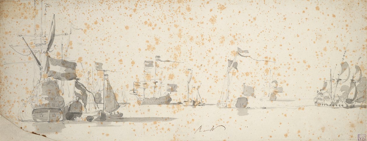  av Willem van de the Elder Velde