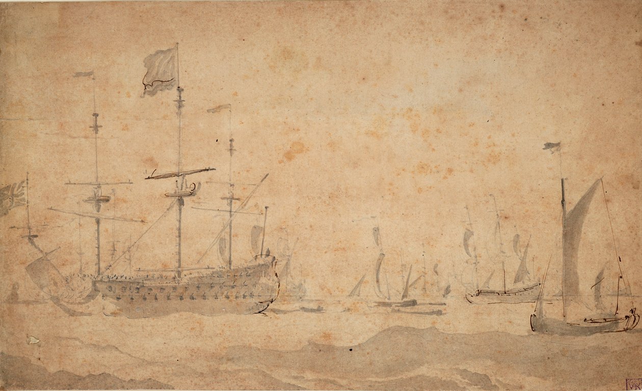  av Willem van de the Elder Velde