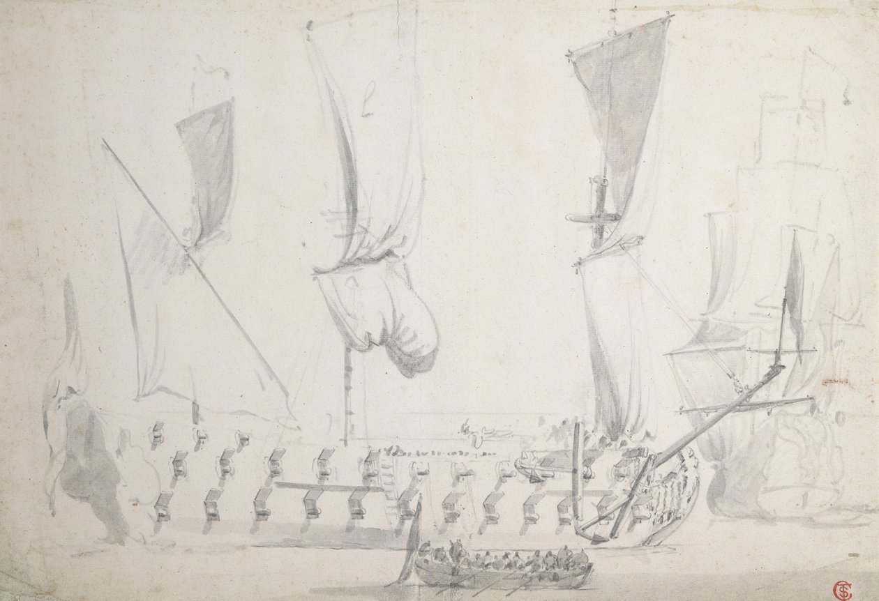  av Willem van de the Elder Velde