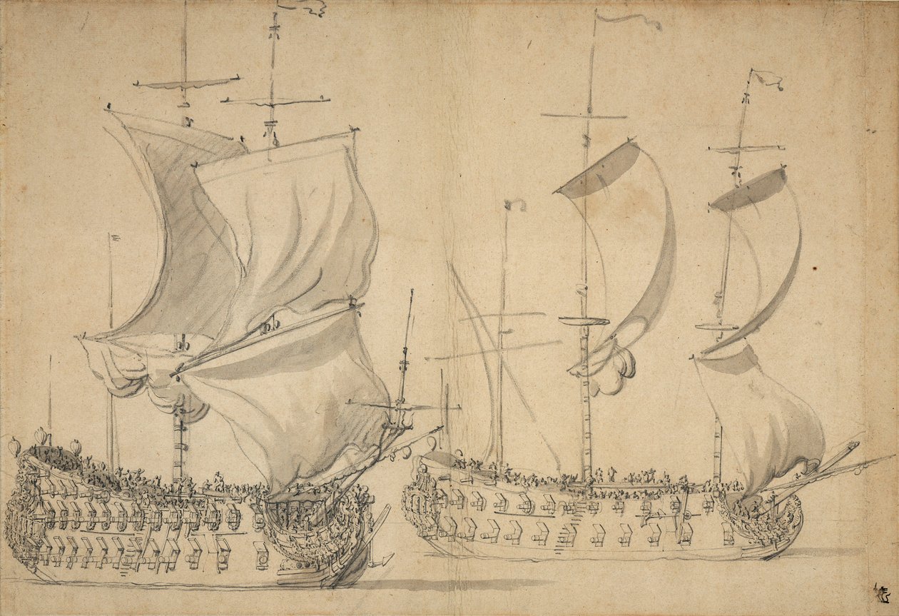  av Willem van de the Elder Velde