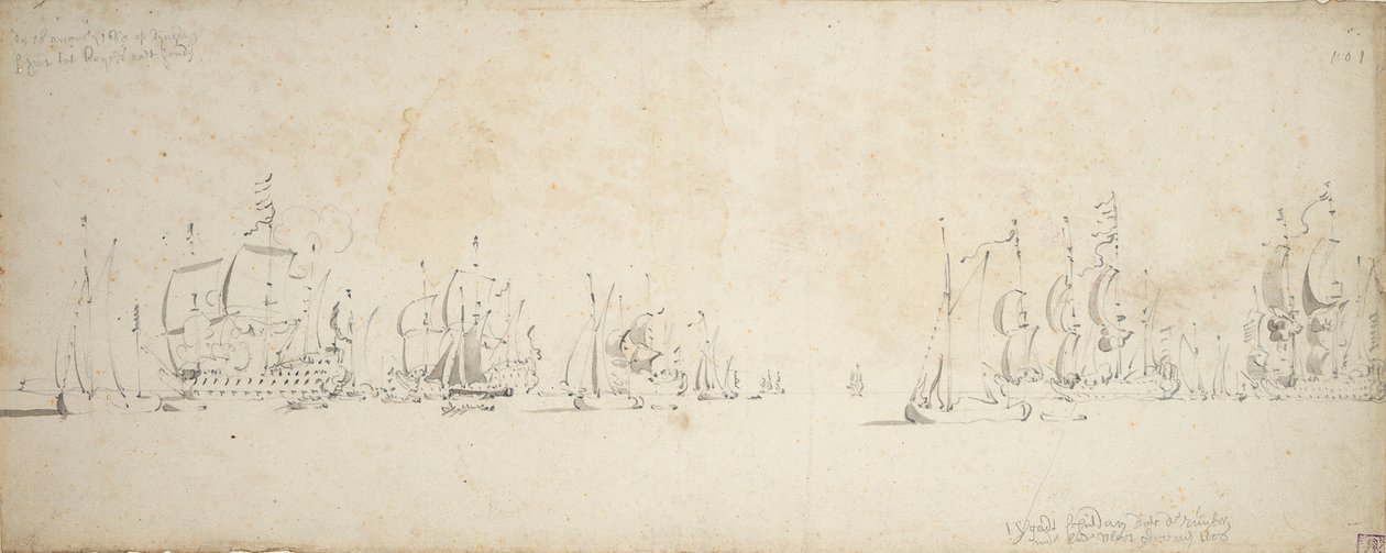  av Willem van de the Elder Velde