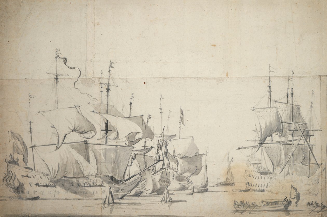  av Willem van de the Elder Velde