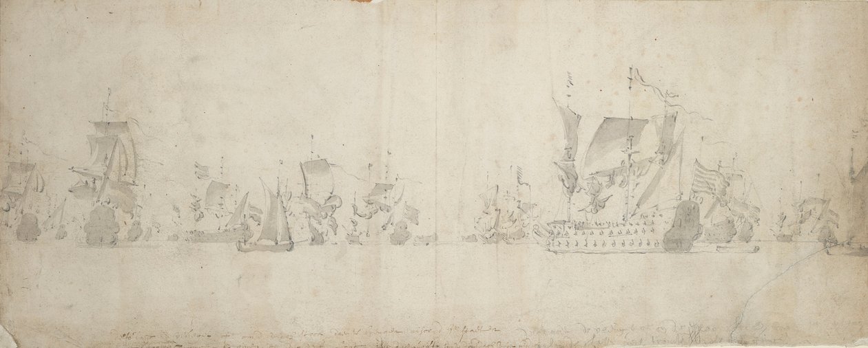  av Willem van de the Elder Velde