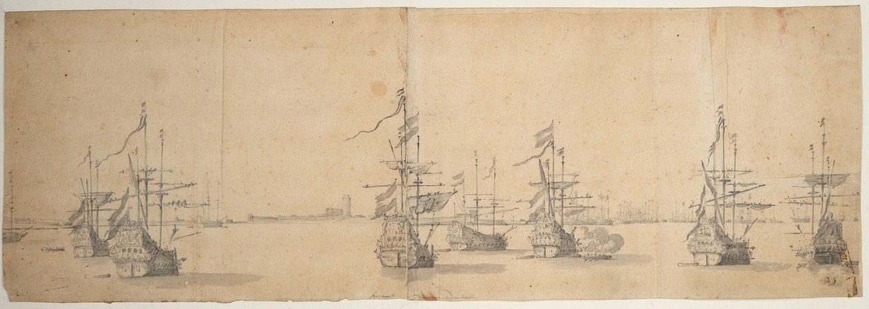  av Willem van de the Elder Velde