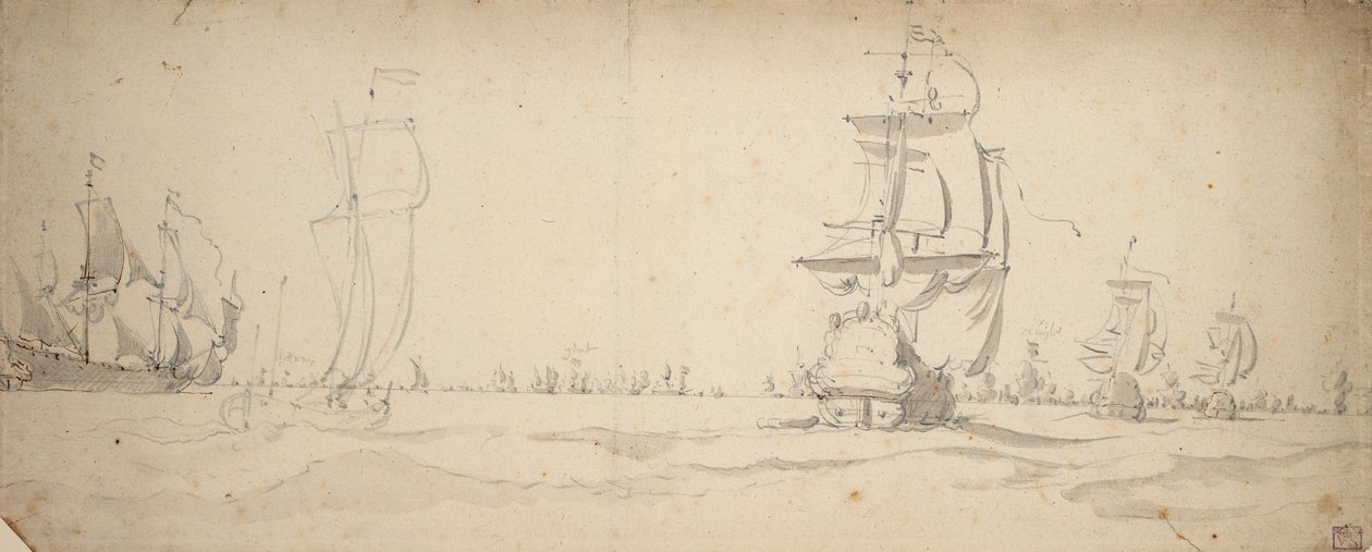  av Willem van de the Elder Velde